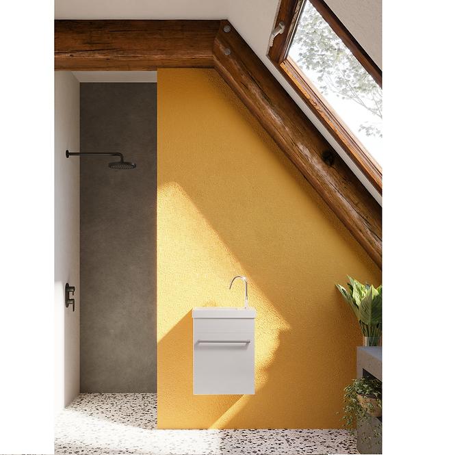 Kúpeľňová zostava Laura D40 1D bianco lucido