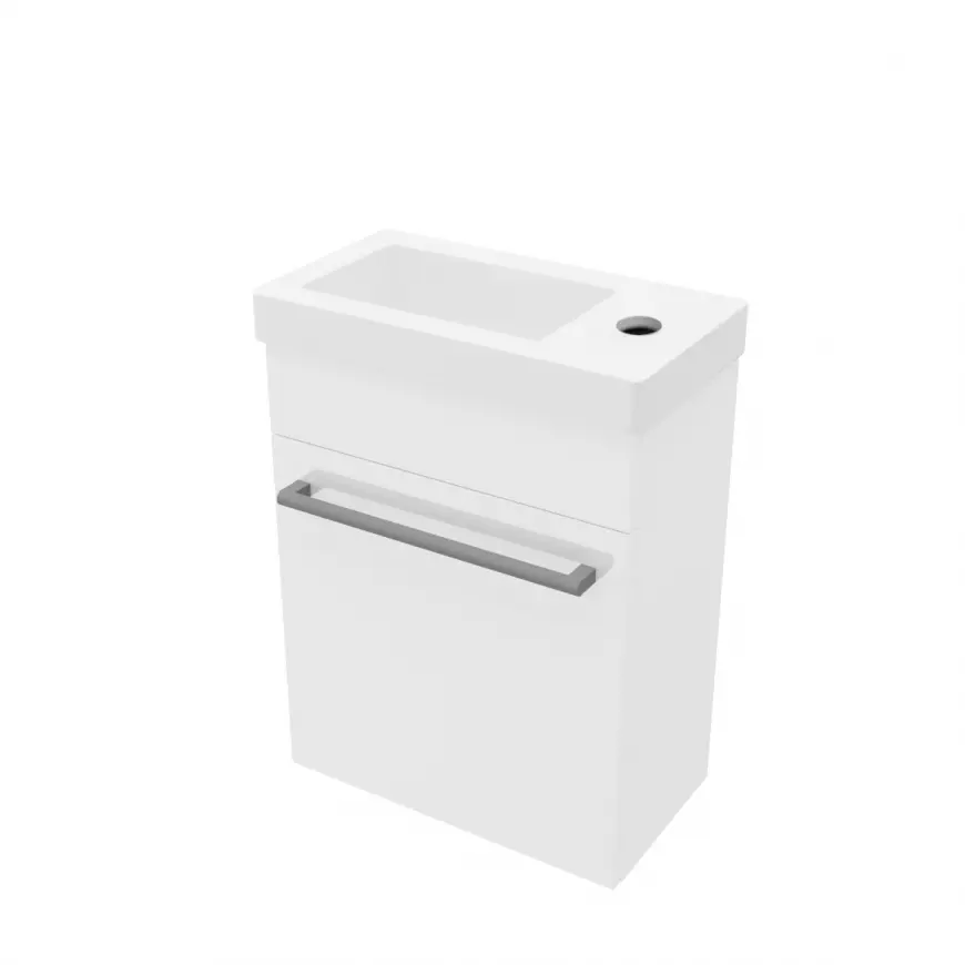 Kúpeľňová zostava Laura D40 1D bianco lucido