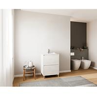 Kúpeľňová zostava Lisbona D60 2S nohy Rovere Bianco