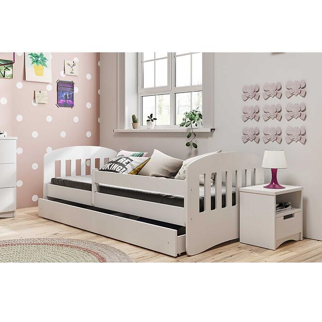 Detská posteľ Classic 1 biela 80x140