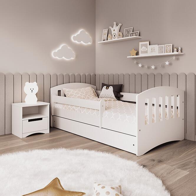 Detská posteľ Classic 1 biela 80x140