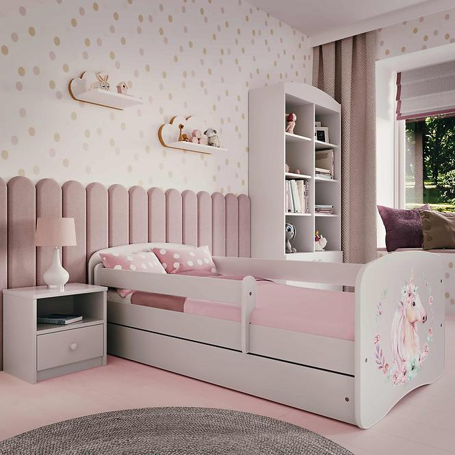 Detská Posteľ. Babydreams+Sz+M Biely 70x140 Horse,5