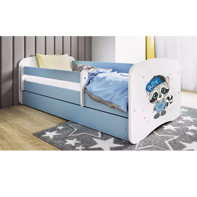 Detská Posteľ. Babydreams+Sz+M Modrá 70x140 medvedík čistotný