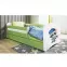 Detská Posteľ. Babydreams+Sz+M Zelená 70x140 medvedík čistotný,5
