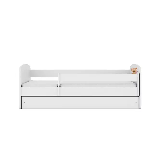 Detská Posteľ. Babydreams+Sz+M Biely 70x140 Medveď Kvet