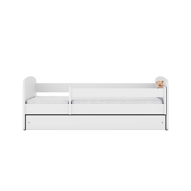 Detská Posteľ. Babydreams+Sz+M Biely 70x140 Medveď Kvet