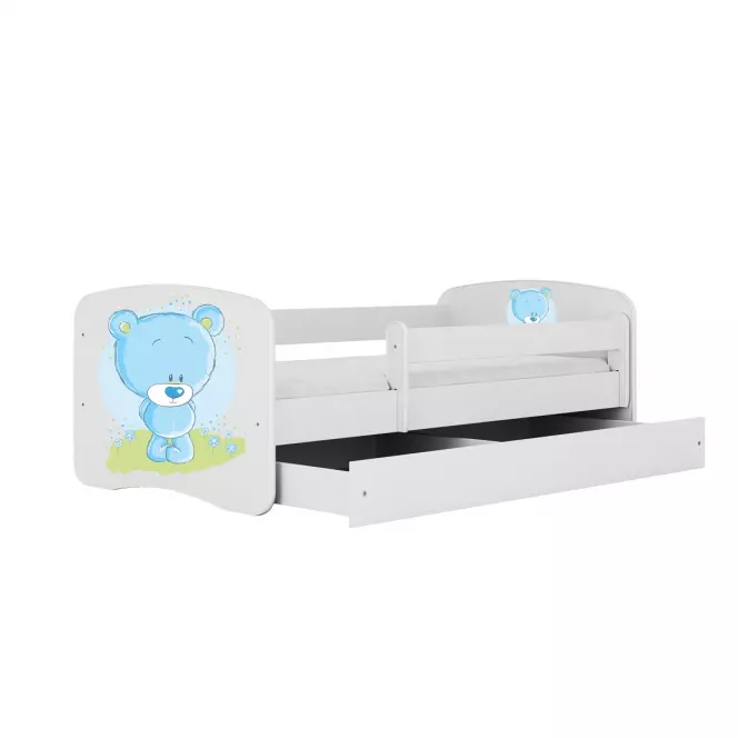 Detská Posteľ. Babydreams+Sz+M Biely 70x140 Medveď Modrý,3