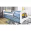 Detská Posteľ. Babydreams+Sz+M Modrá 70x140 - Nákladné auto,4