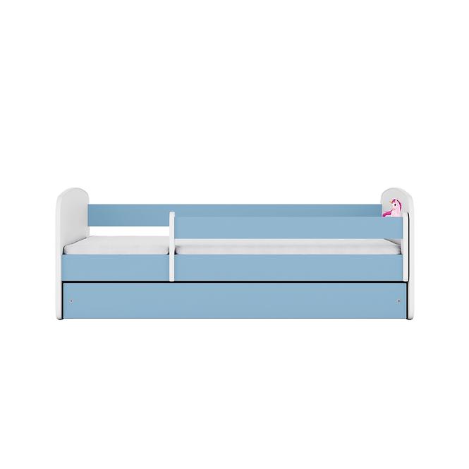 Detská Posteľ. Babydreams+Sz+M Modrá 70x140 Jednorožec