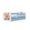 Detská Posteľ. Babydreams+Sz+M Modrá 70x140 Medveď Kvet