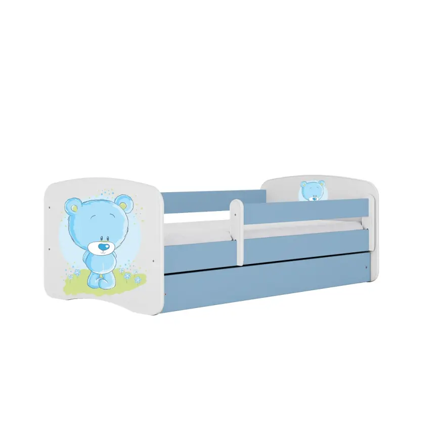 Detská Posteľ. Babydreams+Sz+M Modrá 70x140 Medveď Modrý