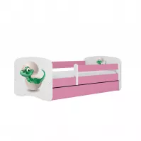 Detská Posteľ. Babydreams+Sz+M Ružová 70x140 Dino
