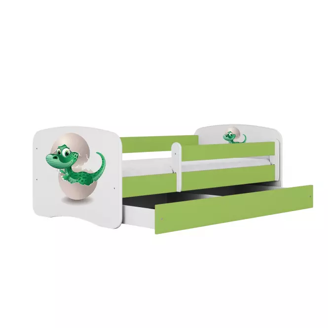 Detská Posteľ. Babydreams+Sz+M Zelená 70x140 Dino