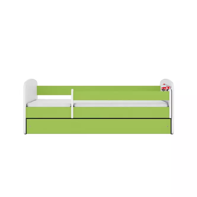 Detská Posteľ. Babydreams+Sz+M Zelená 70x140 hasičský zbor
