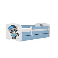 Detská Posteľ. Babydreams+Sz+M Modrá 80x160 medvedík čistotný