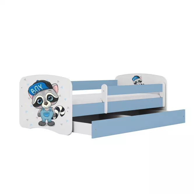 Detská Posteľ. Babydreams+Sz+M Modrá 80x160 medvedík čistotný