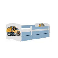 Detská Posteľ. Babydreams+Sz+M modrá 80x160 Nákladné auto