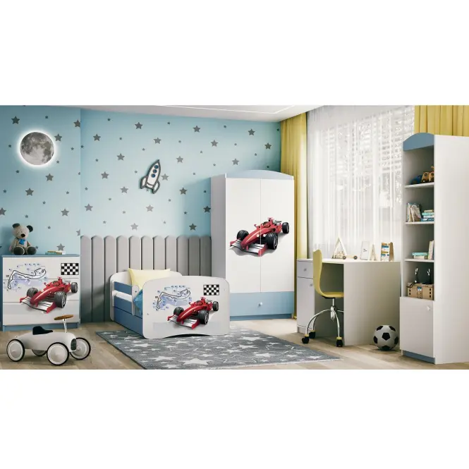 Detská Posteľ. Babydreams+Sz+M modrá 80x160 Formula,5