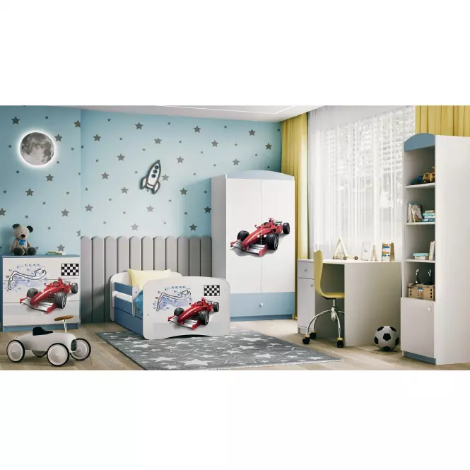 Detská Posteľ. Babydreams+Sz+M Modrá 80x160 Racer