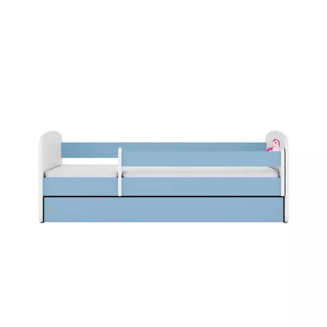 Detská Posteľ. Babydreams+Sz+M Modrá 80x160 Jednorožec