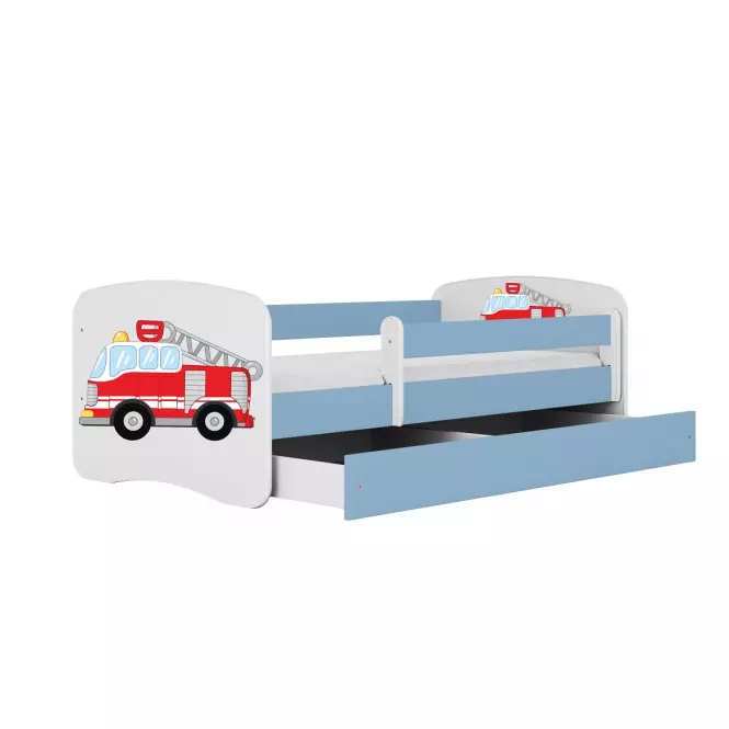 Detská Posteľ. Babydreams+Sz+M Modrá 80x160 hasičský zbor