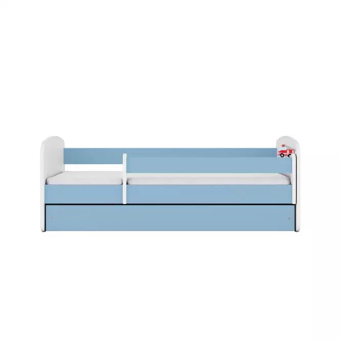 Detská Posteľ. Babydreams+Sz+M Modrá 80x160 hasičský zbor,4