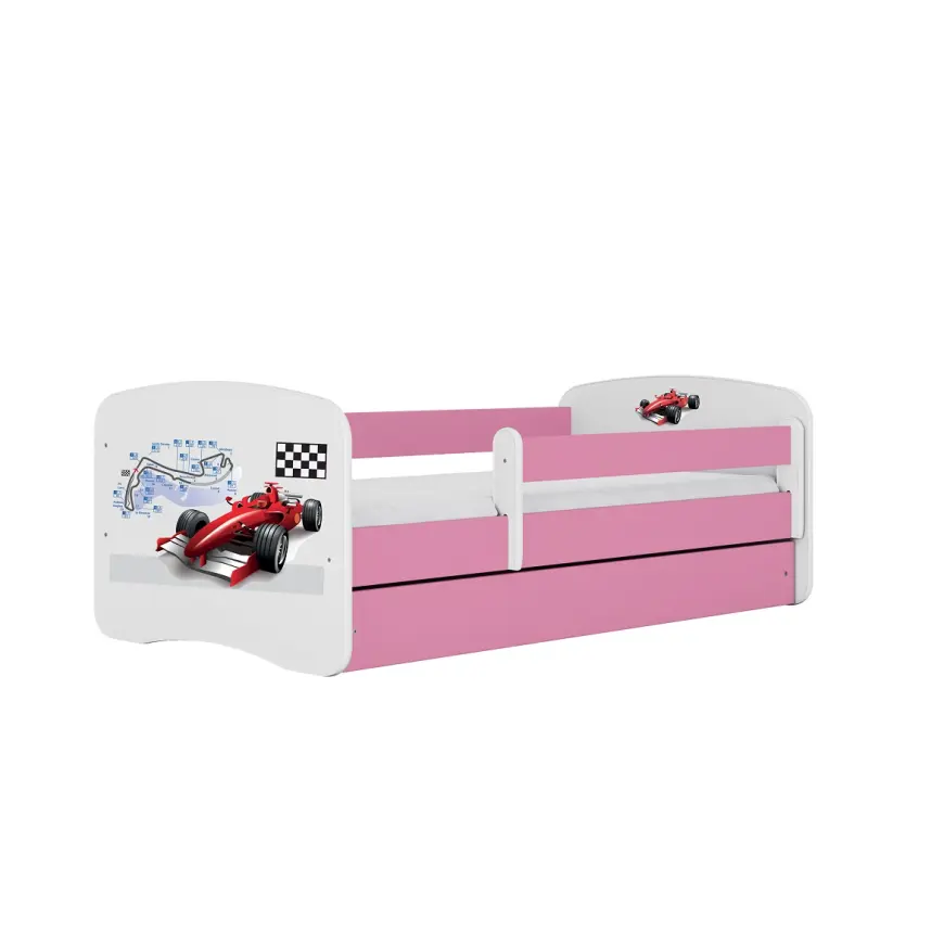Detská Posteľ. Babydreams+Sz+M ružová 80x160 Formula