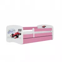 Detská Posteľ. Babydreams+Sz+M Ružová 80x160 Racer
