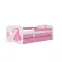 36I5+ŁÓŻKO DZIECI. BABYDREAMS+SZ+M RÓŻOWE 80X160 2 KSIĘŻNICZ