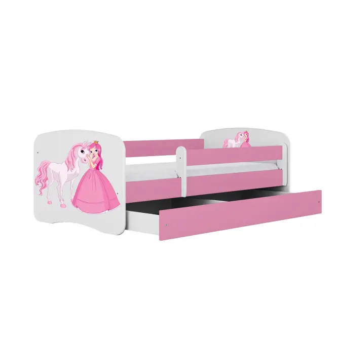 36I5+ŁÓŻKO DZIECI. BABYDREAMS+SZ+M RÓŻOWE 80X160 2 KSIĘŻNICZ,2