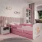 Detská Posteľ. Babydreams+Sz+M Ružová 80x160 Medveď s motýľmi,4