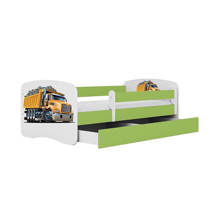 Detská Posteľ. Babydreams+Sz+M Zelená 80x160 Truck,2