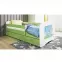 Detská Posteľ. Babydreams+Sz+M Zelená 80x160 Medveď Mod,4