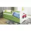 Detská Posteľ. Babydreams+Sz+M Zelená 80x160 hasičský zbor,5