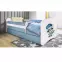 Detská Posteľ. Babydreams+Sz+M Modrá 80x180 medvedík čistotný,5