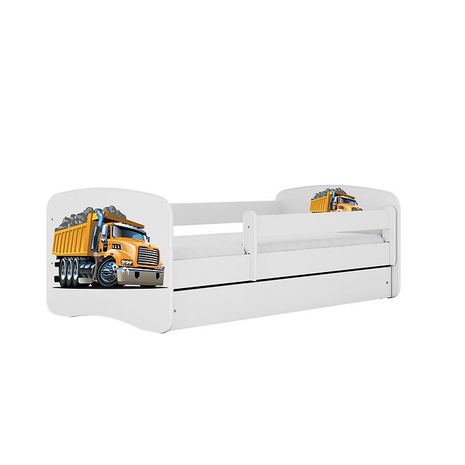 Detská Posteľ. Babydreams+Sz+M biela 80x180 - Nákladné auto