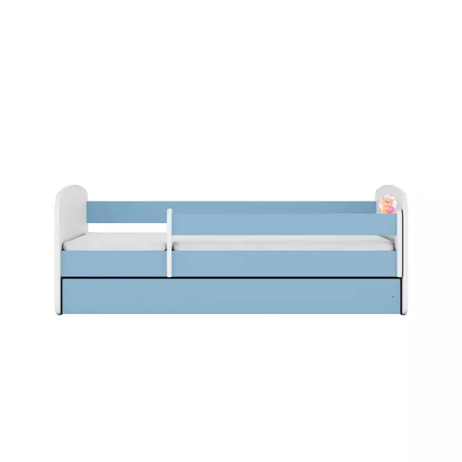 Detská Posteľ. Babydreams+Sz+M Modrá 80x180 Medveď s motýľmi