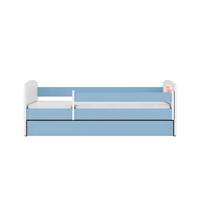 Detská Posteľ. Babydreams+Sz+M Modrá 80x180 Medveď s motýľmi,3