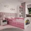 Detská posteľ Babydreams+Sz+M ružový 80x180 nákladné auto,5