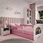 Detská posteľ Babydreams+Sz+M ružový 80x180 nákladné auto,5