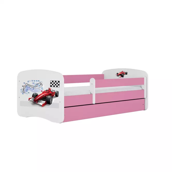 Detská Posteľ. Babydreams+Sz+M Ružová 80x180 Racer