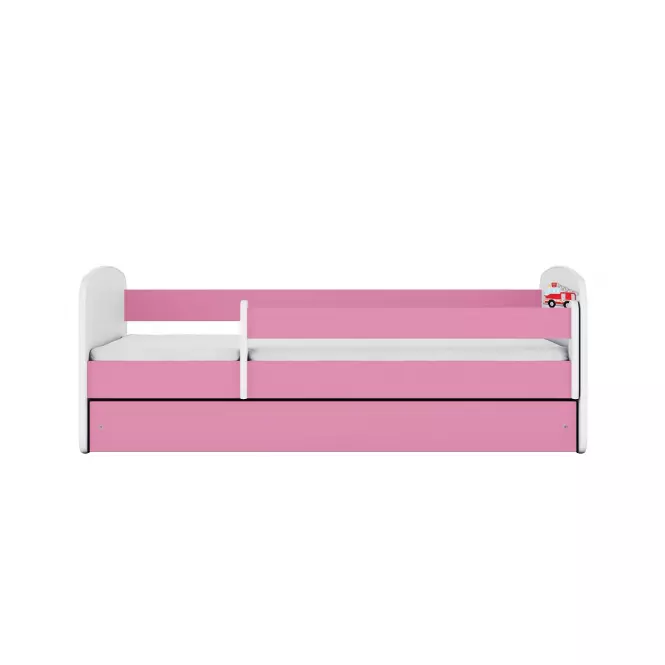 Detská Posteľ. Babydreams+Sz+M Ružová 80x180 hasičský zbor,4