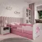 Detská posteľ Babydreams+Sz+M ružový 80x180 víla 1,5