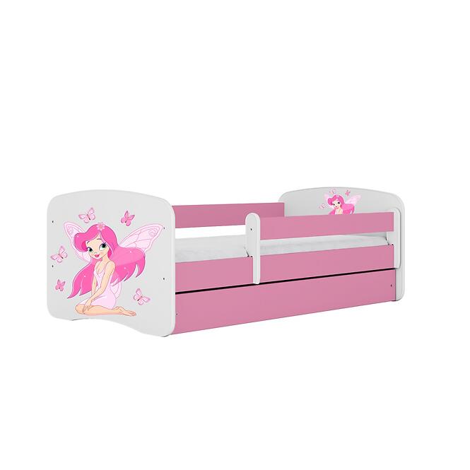 Detská posteľ Babydreams+Sz+M ružový 80x180 víla 1