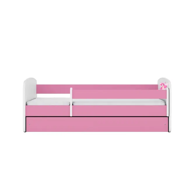 Detská posteľ Babydreams+Sz+M ružový 80x180 víla 1