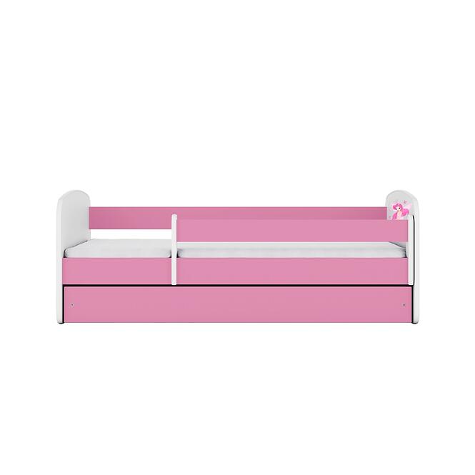 Detská posteľ Babydreams+Sz+M ružový 80x180 víla 1