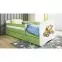 Detská Posteľ. Babydreams+Sz+M Zelená 80x180 Rýpadlo,5