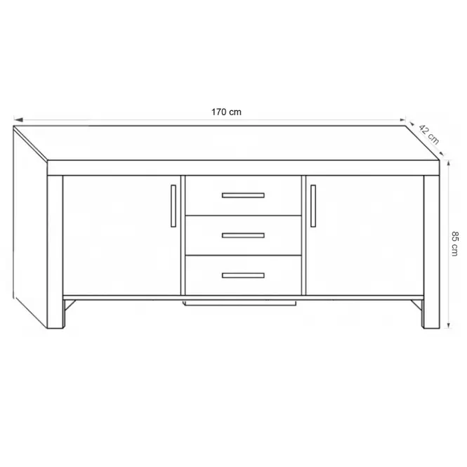 Komoda Cezar 13 Milano/Crem,2