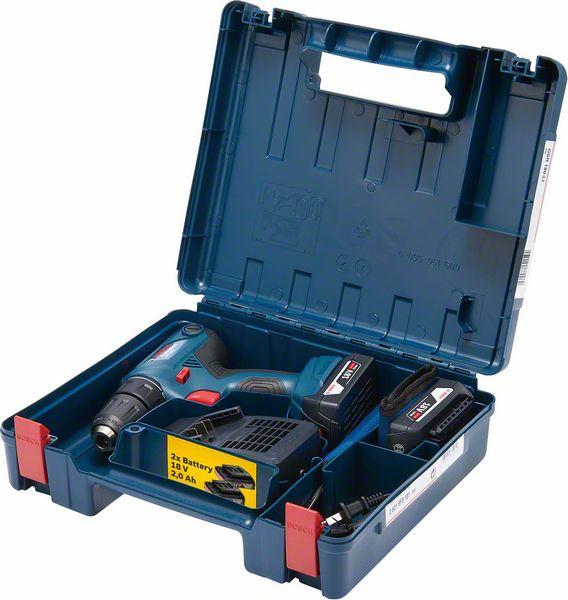 Skrutkovač - vŕtačka Bosch Professional 18V 2x2Ah GSR 180 LI,2