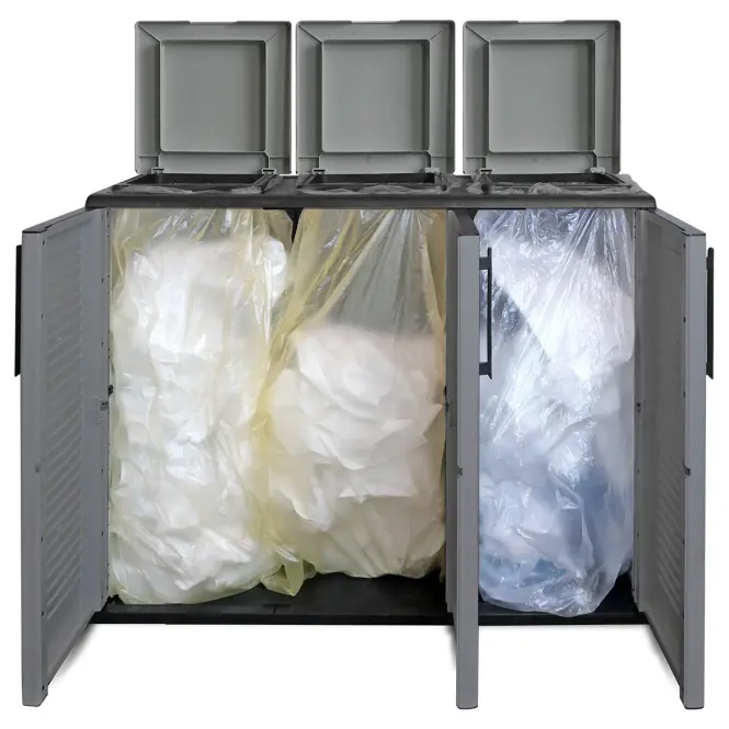 Kôš na triedenie odpadu E101/ECO 1020x370x840 mm,2